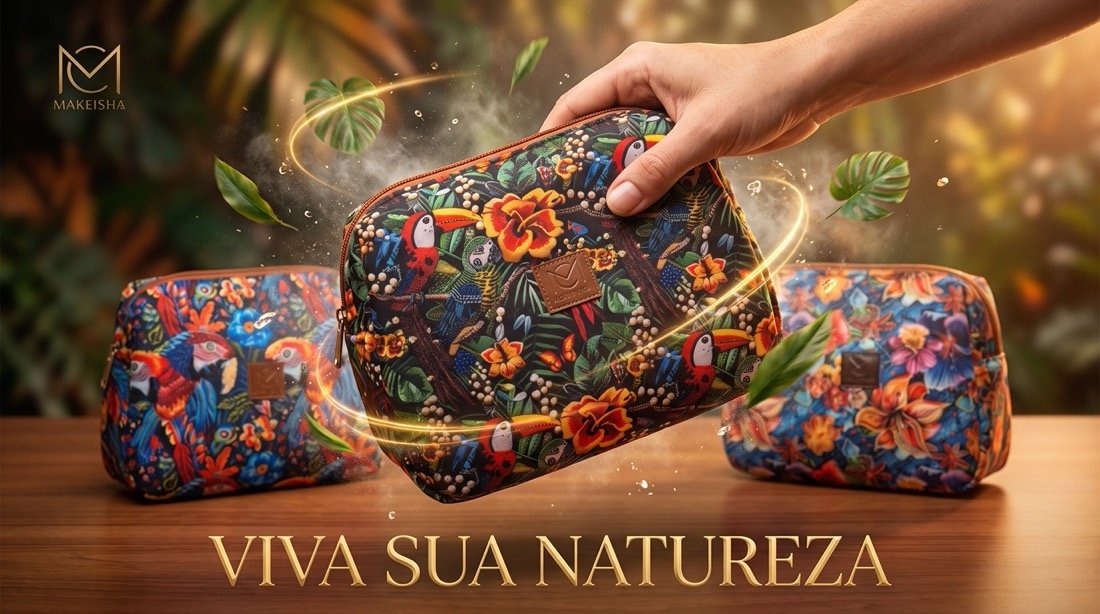 Conjunto de bolsas em tom rosa